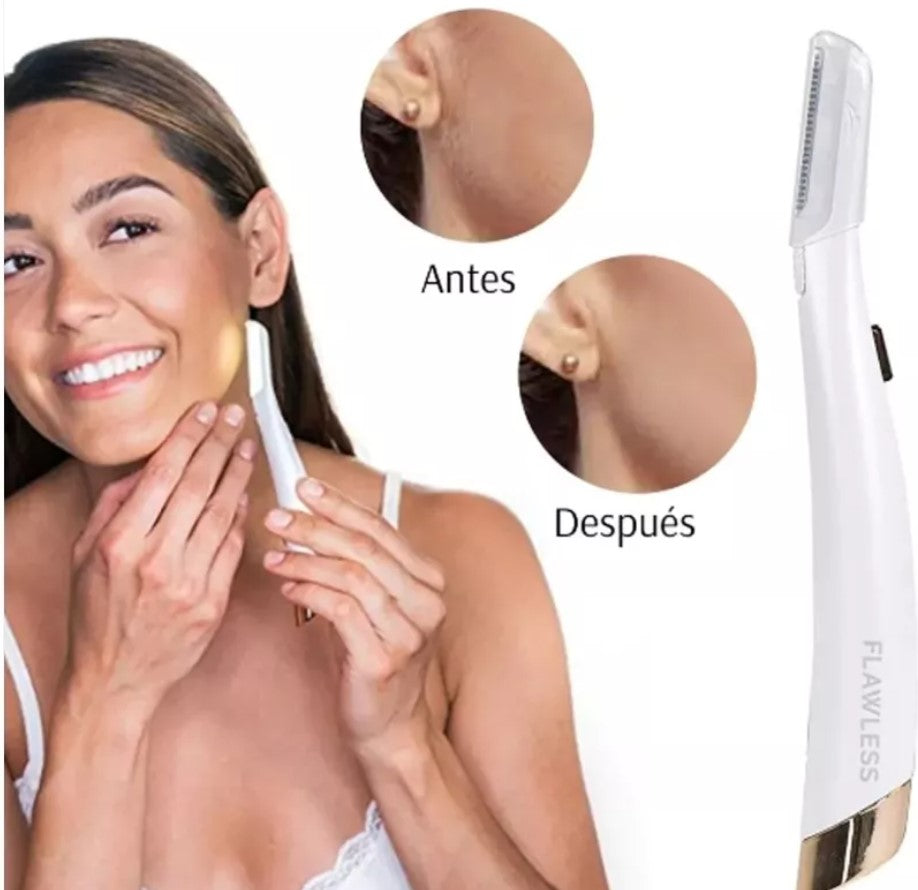 Depilador Facial Luz Led + 6 cabezales